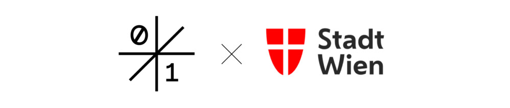 Two logos adressing the project cooperation between GUIDING LIGHT and Stadt Wien
